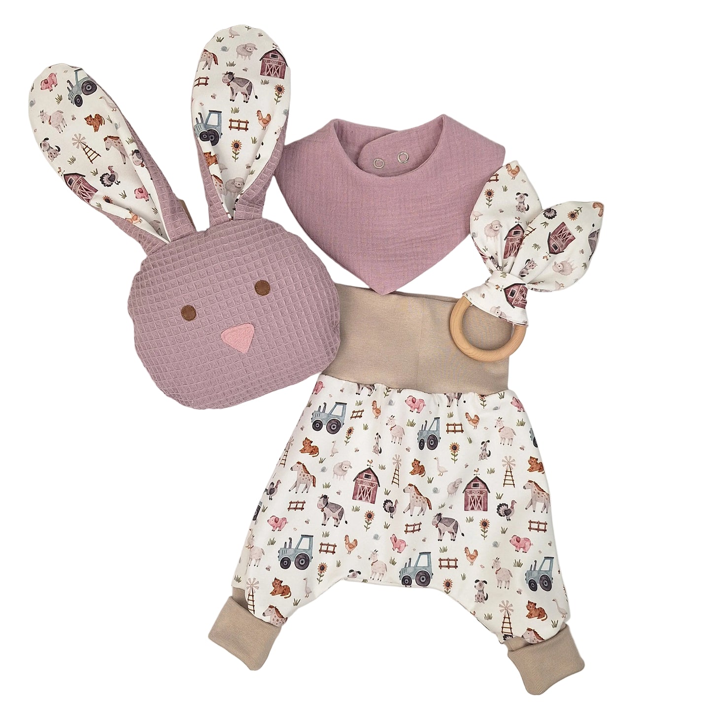 Baby set, blue, size 0-3 months