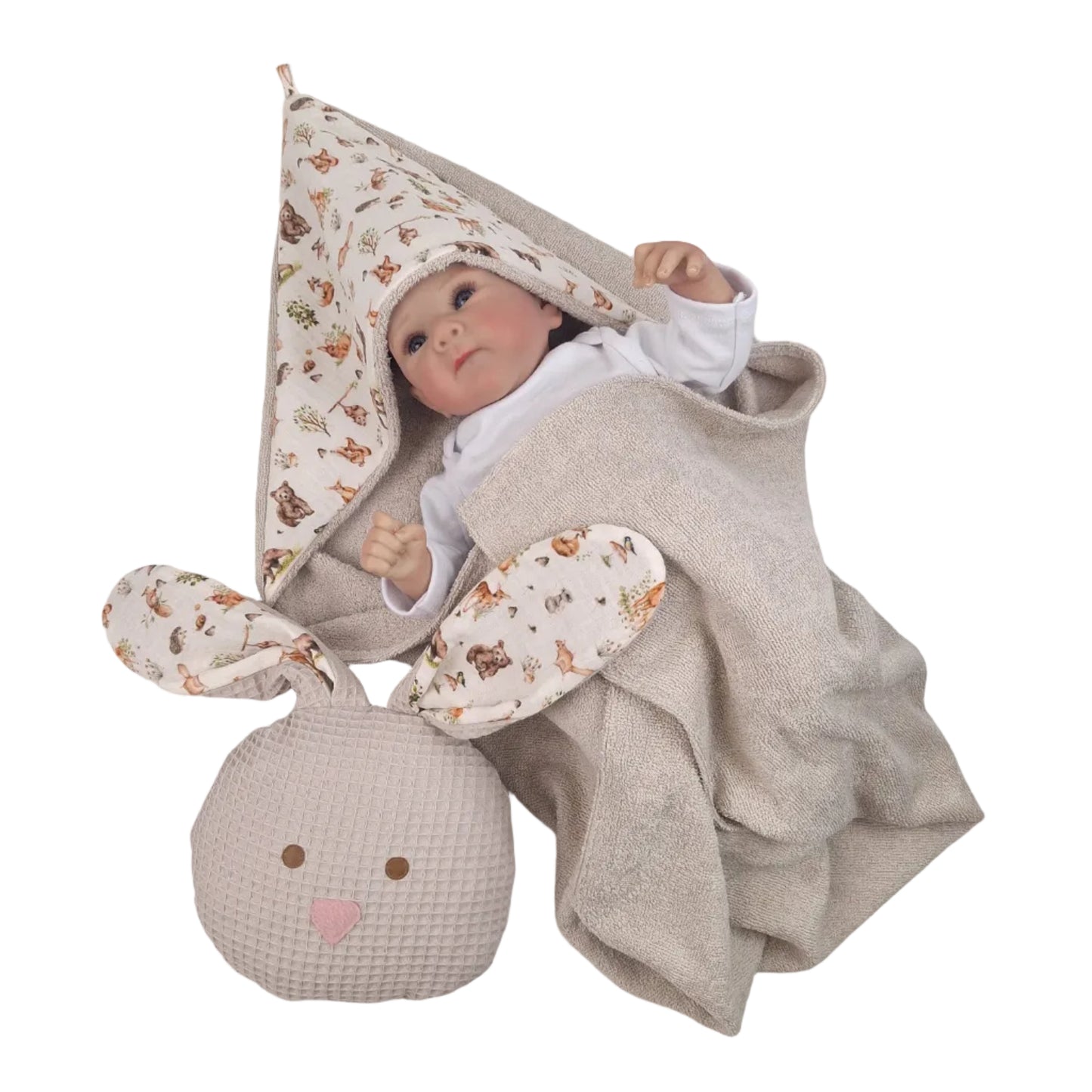 Baby set, blue, size 0-3 months