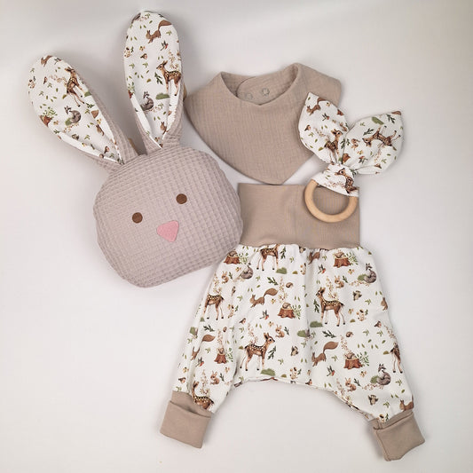 Baby set, blue, size 0-3 months