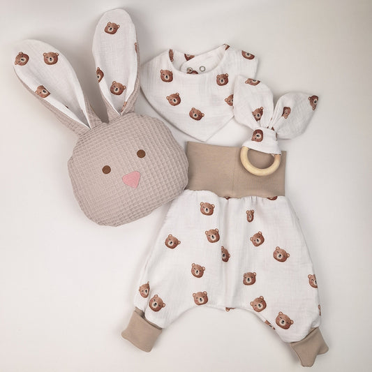 Baby set, blue, size 0-3 months