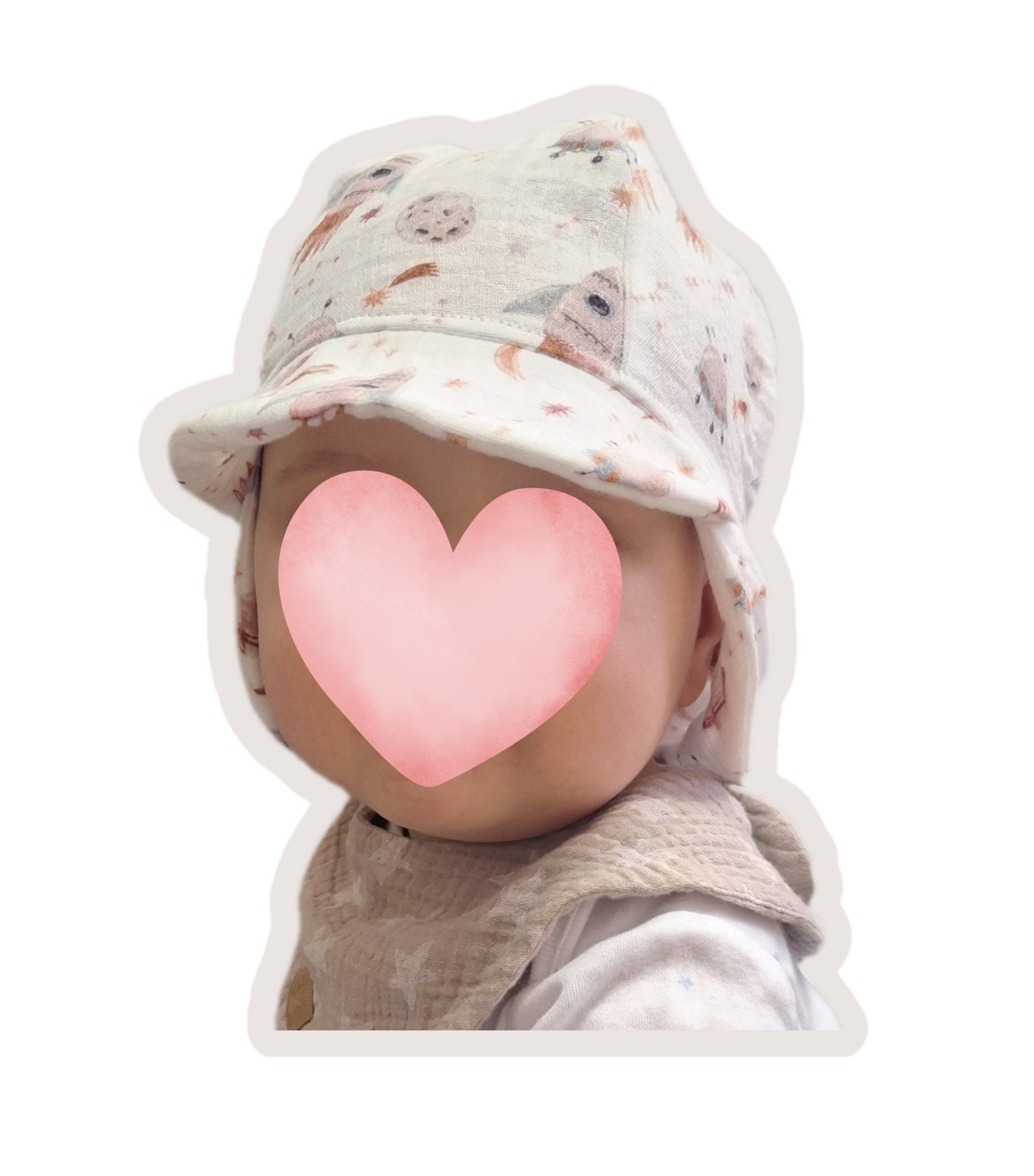 Muslin trousers with bib